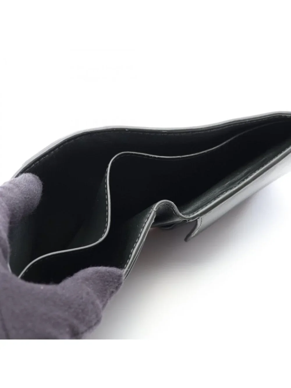 Bottega Veneta Bifold Wallet Intrecciato Black Leather